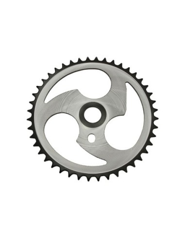 Steel Chainring Zt7a-d 1/2 X 1/8 44t Chrome/Black.